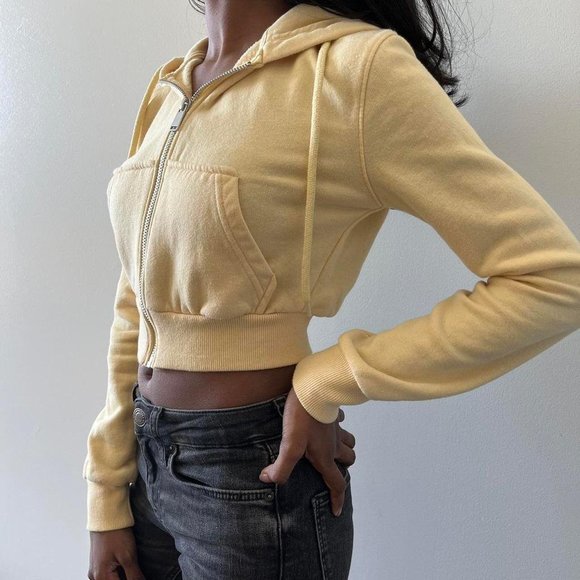 H&M Divided Cropped Zip up Hoddie - Picture 1 of 4